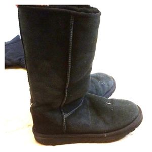 Size 7 black mid shaft UGGS